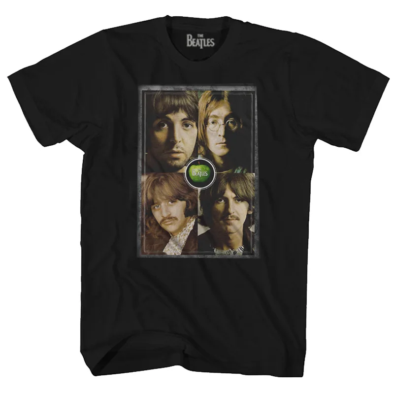 

Pure Cotton Bla ort Sve Ro T-irt John Lennon the Heavyweight Casual Punk Sle Youthful Summer Faion