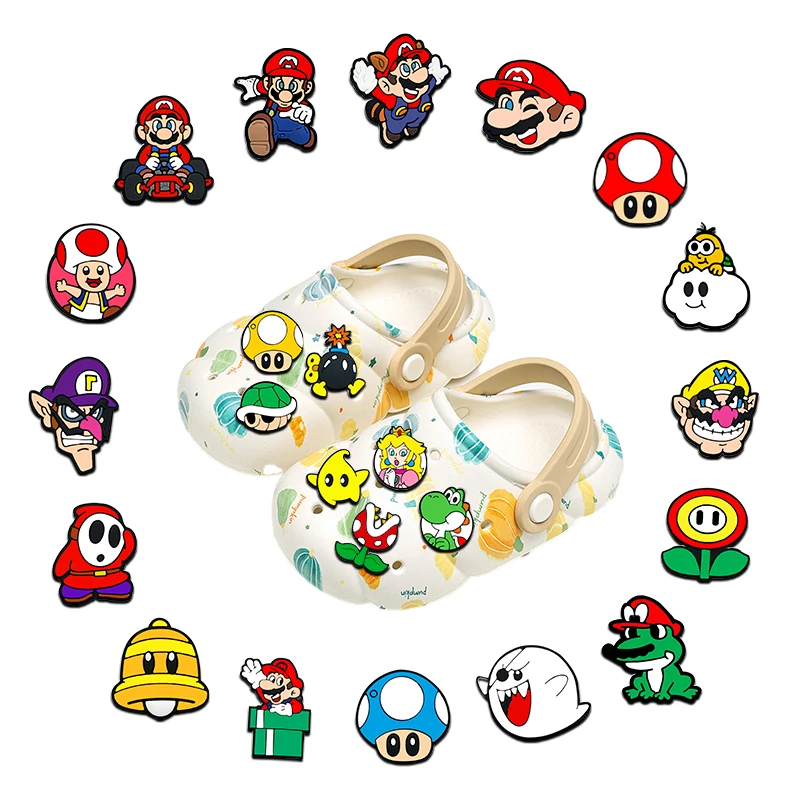 1-100pcs MINISO Pipe Explorer Shoe Charms Cartoon Shoes Accessories Fit sandal Garden Shoe Decorations Buckle for kids Gifts
