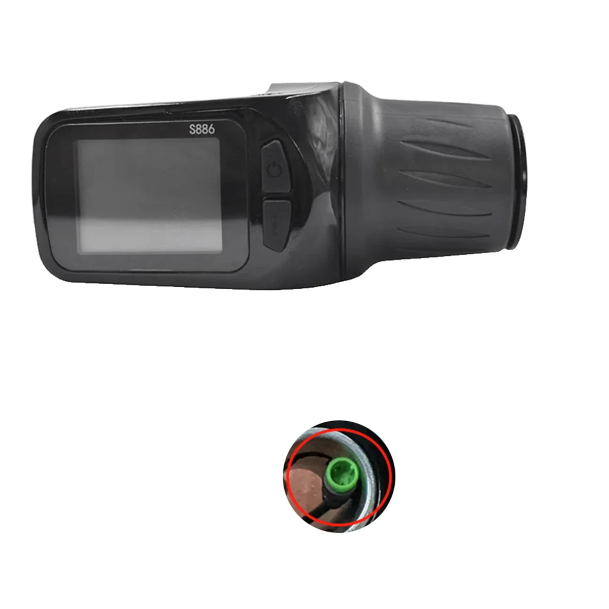 

FEB-24V 36V 48V 60V S886 Ebike ЖК-дисплей регулируется с поворотным дросселем + синусоидальный контроллер 36V 350W для электронного скутера