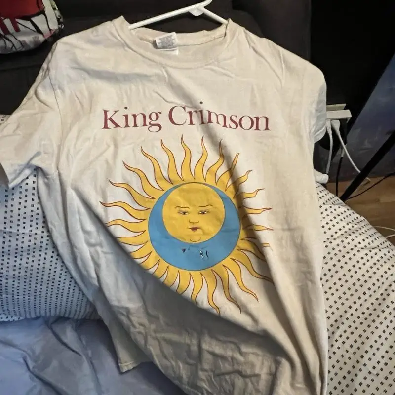 تي شيرت King قرمزي صغير Larks Ω Tongue In Aspic 2014 جولة موسيقية