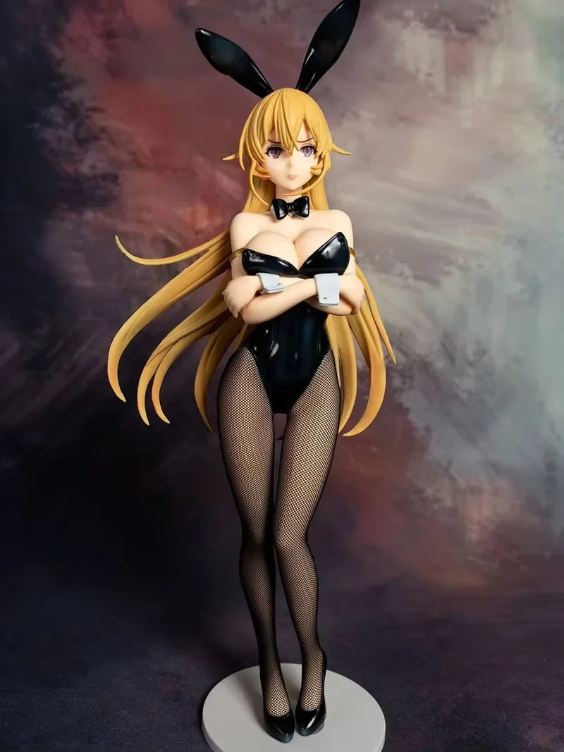 Food Wars!shokugeki No Soma Nakiri Erina Rabbit Girl Anime Mx High Quality Black Silk Beautiful Girl 1/4  Action Figure Toys