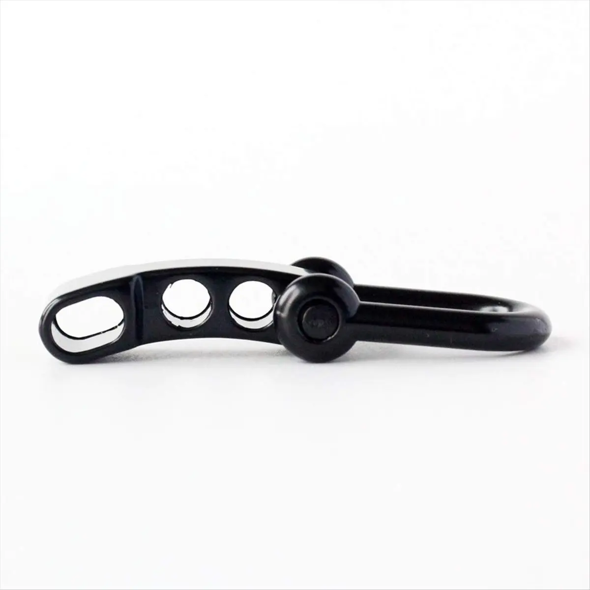 FTGT-10Pcs Paracord Bracelet Shackle Buckle, Bow Anchor Shackle Clasp D Shackle Clip Adjustable for Survival Bracelet Black