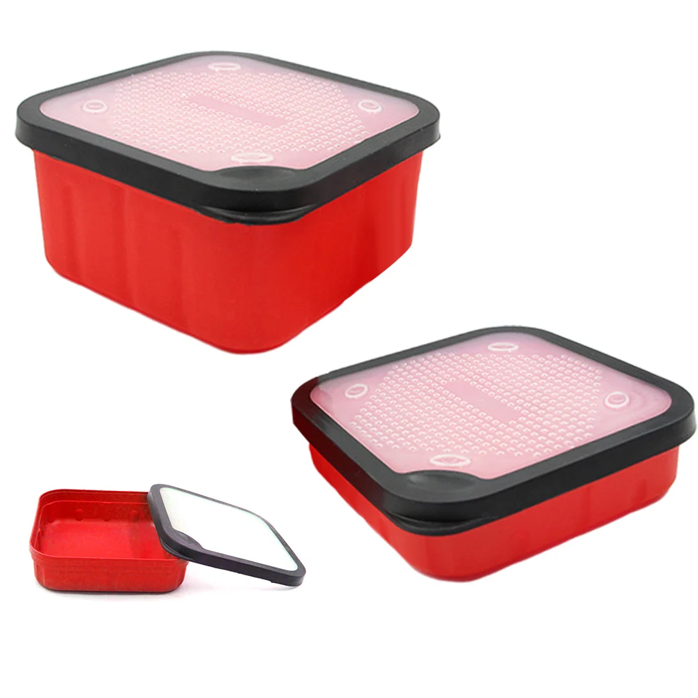 

Portable Plastic Live Bait Box Redworm Box Carp Red /Fishing Accessories With Holes Outdoor Fishing Tackle Boxes /Tools Parts