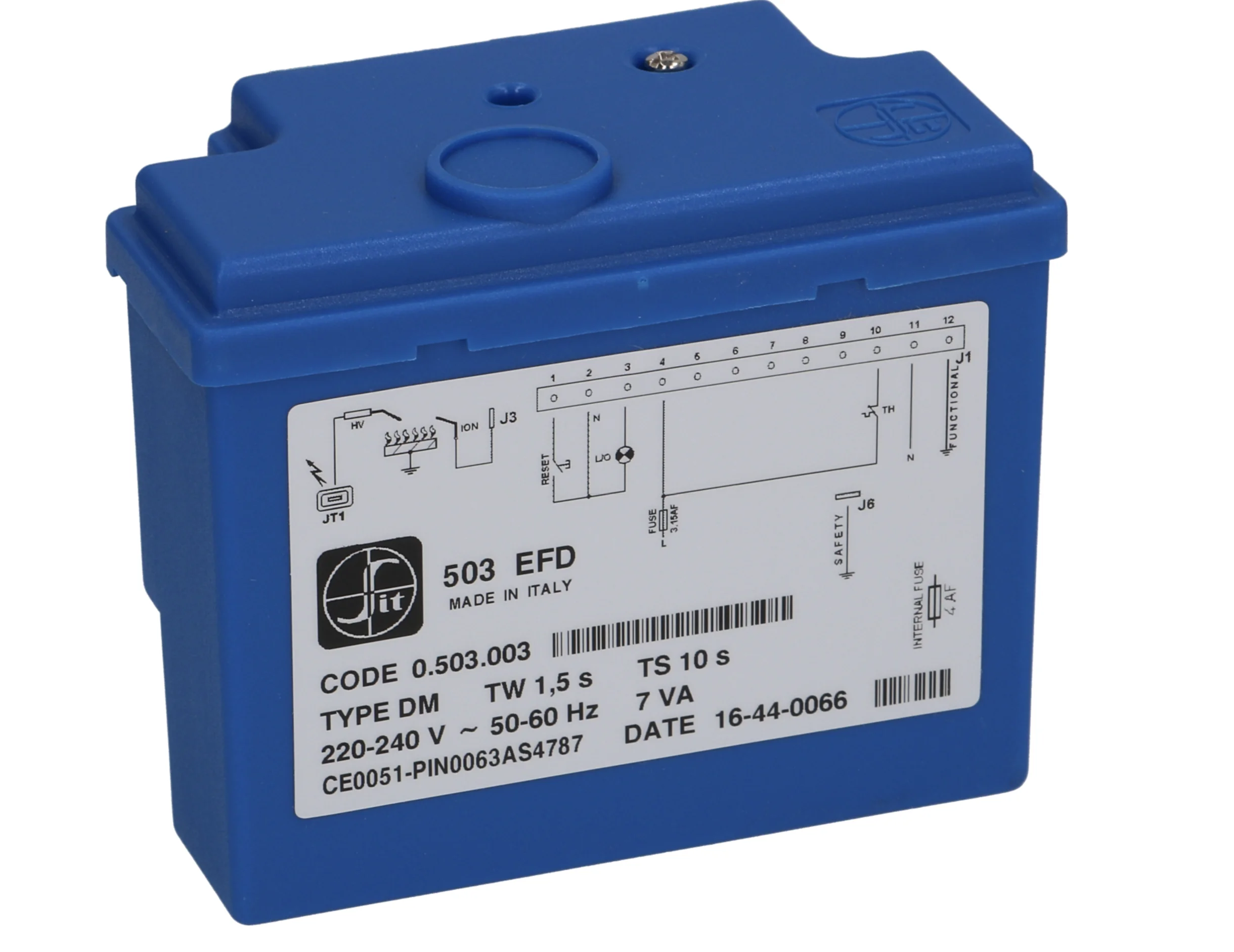0.503.003 SIT TANDEM GAS VALVE BLUE IGNITION CONTROLLER PCB BOX 503 EFD 0503003