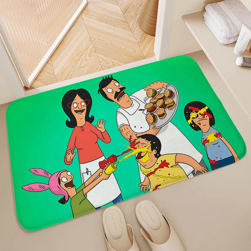 Carpet for Bedroom A-Bob's A-Burgers Funny Doormat Entrance Door Custom Kitchen Bathroom Mat Sleeping Room Rugs Home Decorations