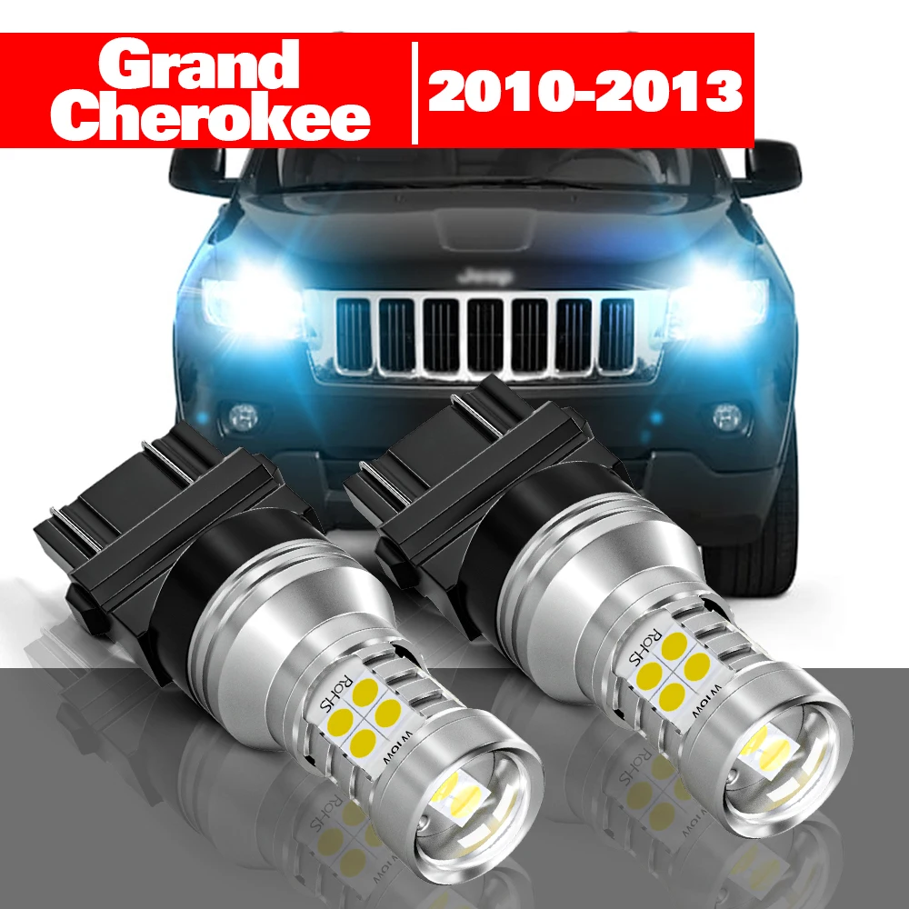 

For Jeep Grand Cherokee mk4 WK 2010-2013 2pcs LED Daytime Running Light DRL Accessories 2011 2012