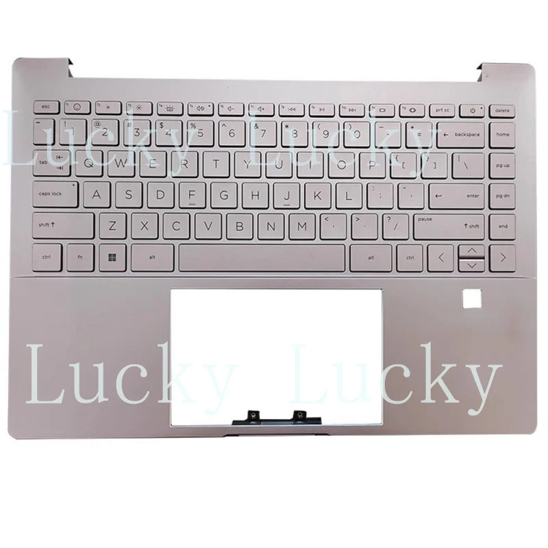 

f US Keyboard&PalmRest For HP Pavilion Plus 14-EH0000 N10399-001 Pink Used