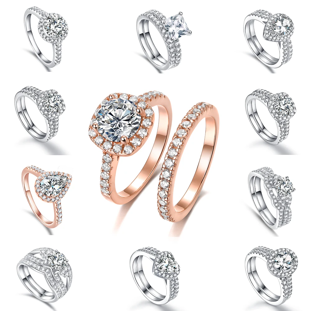 

Yellow Gold Wedding Ring With High Quality Top Quality Silver Rings Elegant Engagement Ring