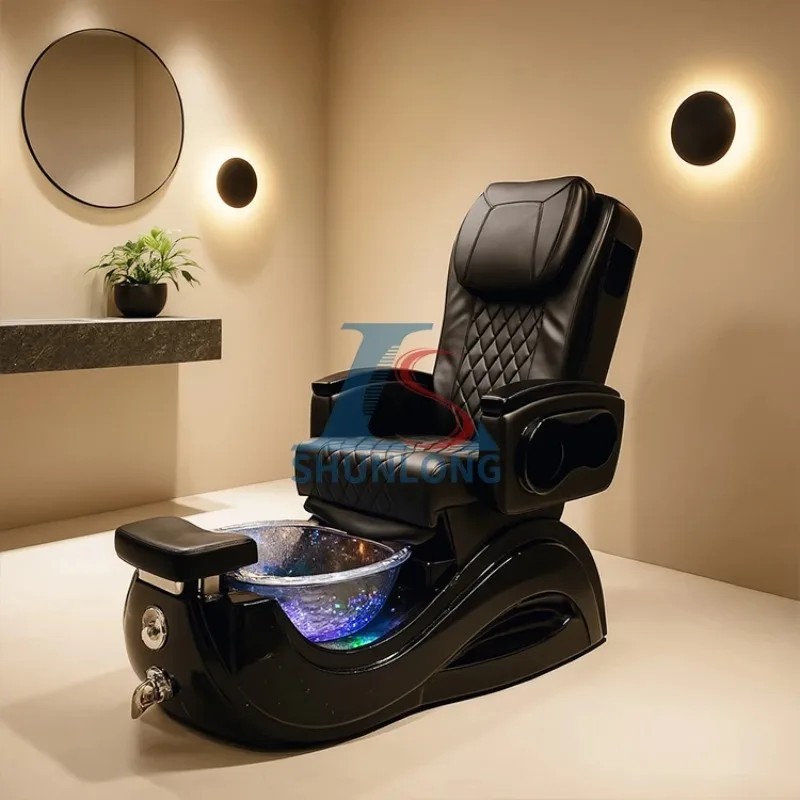 

Luxury Pedicure Chair For Nail Spa Salons High-Back Professional Foot Care Manicure Station Human Touch Massage Modern Furniture