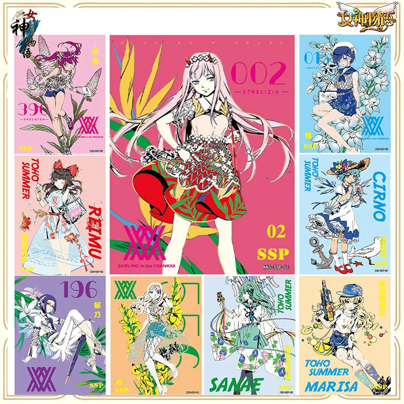 

Anime Goddess Story SSP Hot Stamping Flash Card Zero Two Ichigo IKUNO Boy Game Toy Collectible Card Christmas Birthday Present