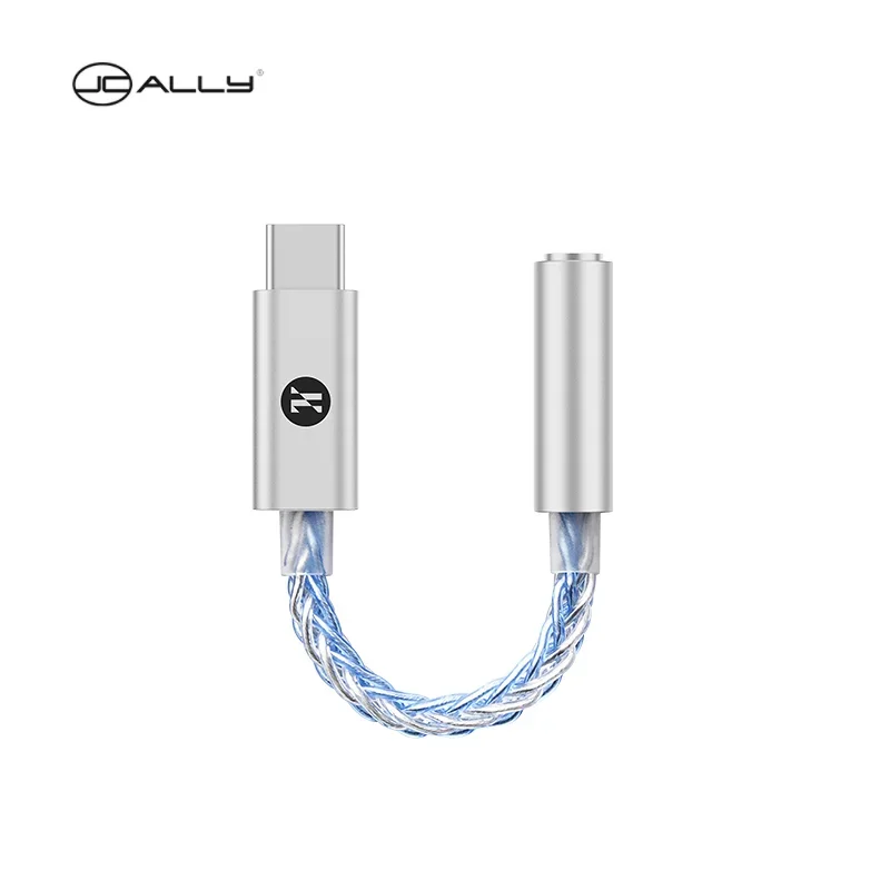 JCALLY JM25 Type-C to 3.5mm 8 Core DAC ES9318C digital audio portable decoding amp Hifi DAC mobile headset adapter DSD256