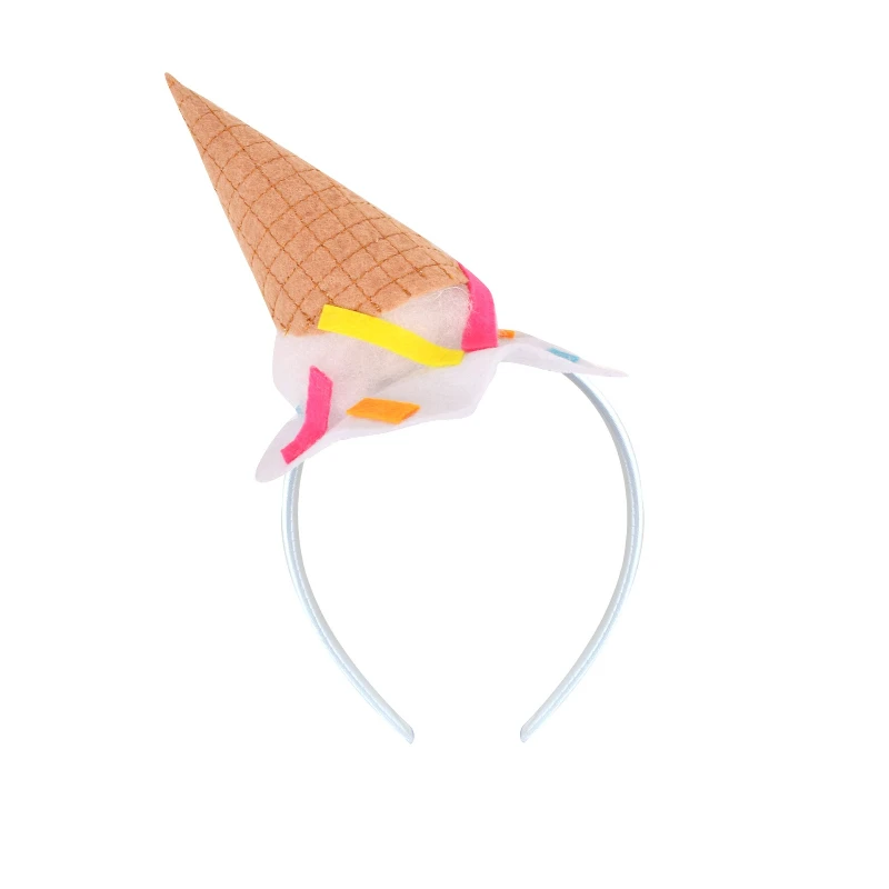 

Новое поступление, украшения для вечеринки на Хэллоуин для девочек, повязка на голову с белым мороженым и очаровательным бантом для фотографий и выступлений