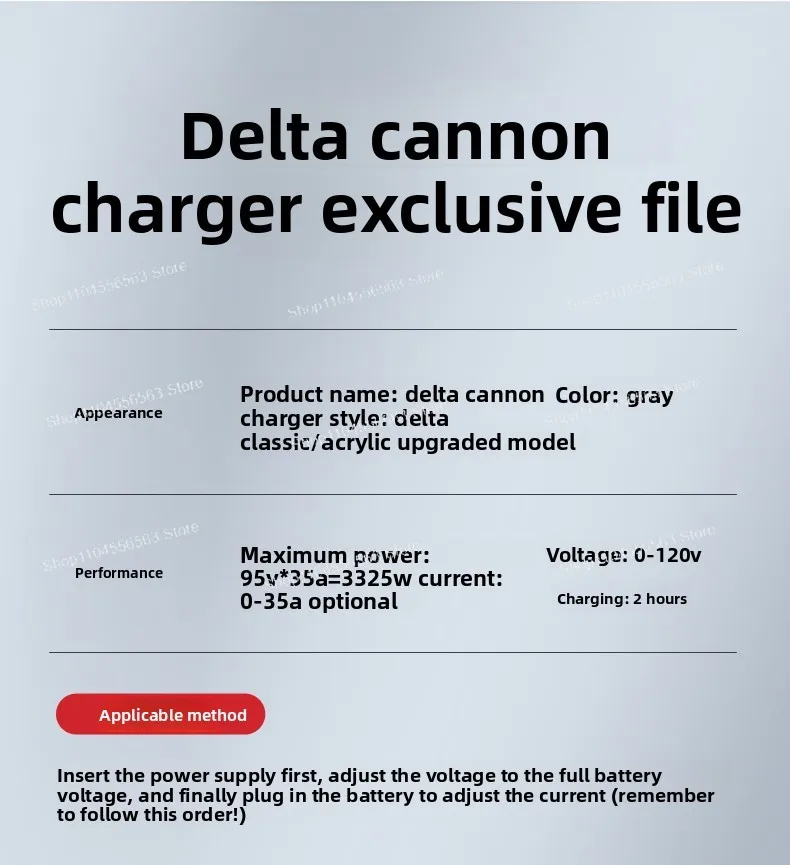 Carregador de bateria de lítio ajustável de alta potência 30A50A Carregador Delta ajustável de corrente e tensão