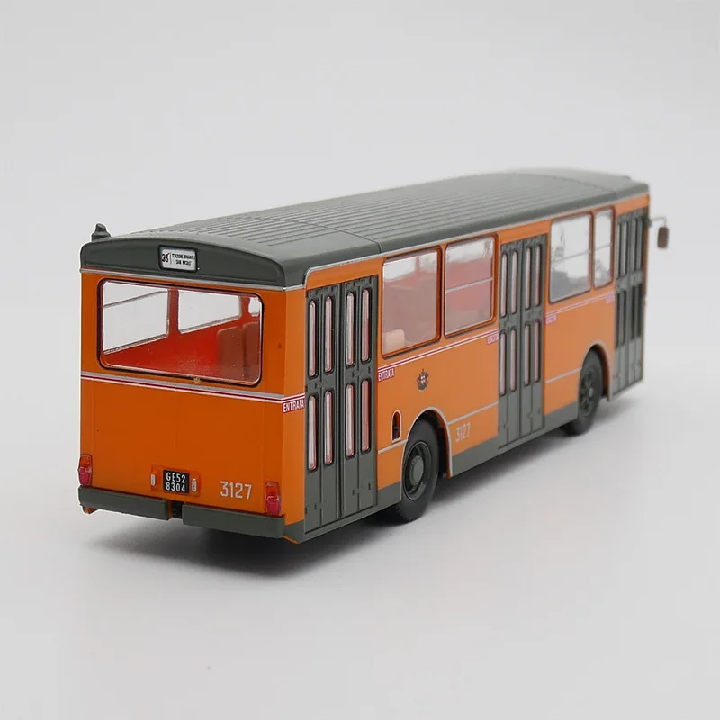 IXO Diecast 1:43 Scale Fiat 418 A/C 1972 Italian Bus Simulation Alloy Car Model Static Collectible Toy Gift Souvenir Decration