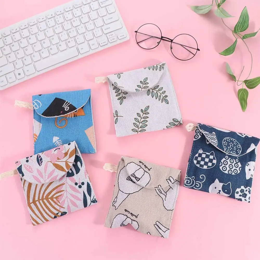 Organizzatore di gioielli portatile Tampone Tovagliolo Borsa per carte di credito Borsa per riporre le maschere Custodia per monete Borsa per trucco Borsa per assorbenti