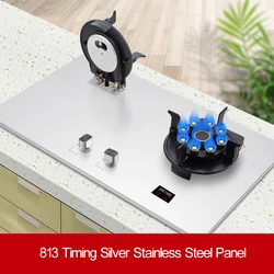 Household Double Stove Liquefied Gas Stove Stainless steel Built-In Kitchen Household Gas Stove Energy-Saving Kitchen Appliances