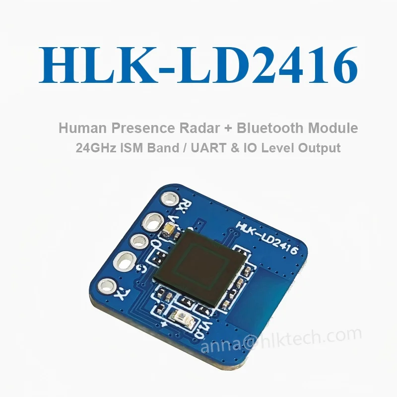 24G Human Presence Sensor Module HLK-LD2416 7.5M Built-in AiP Antenna Smart Home Stationary Detection