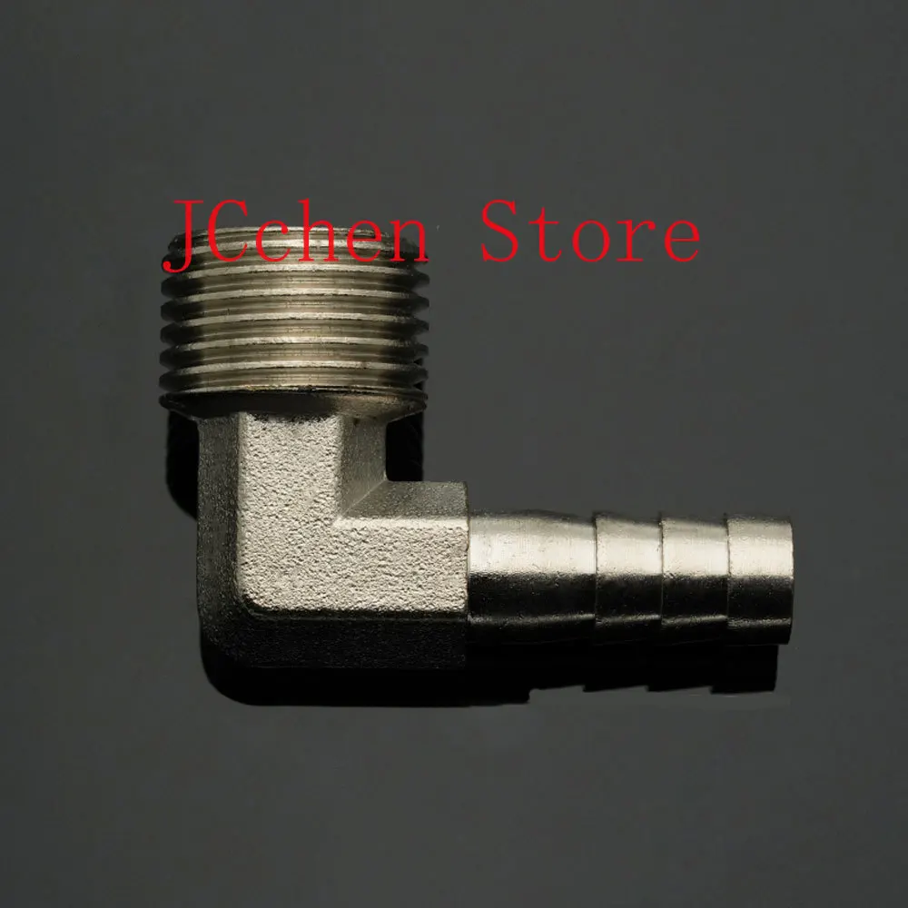 1/8 "1/4" 3/8 "1/2" BSPP ذكر x خرطوم اذع الذيل الكوع النيكل مطلي النحاس الوقود المناسب موصل محول زيت الغاز المياه