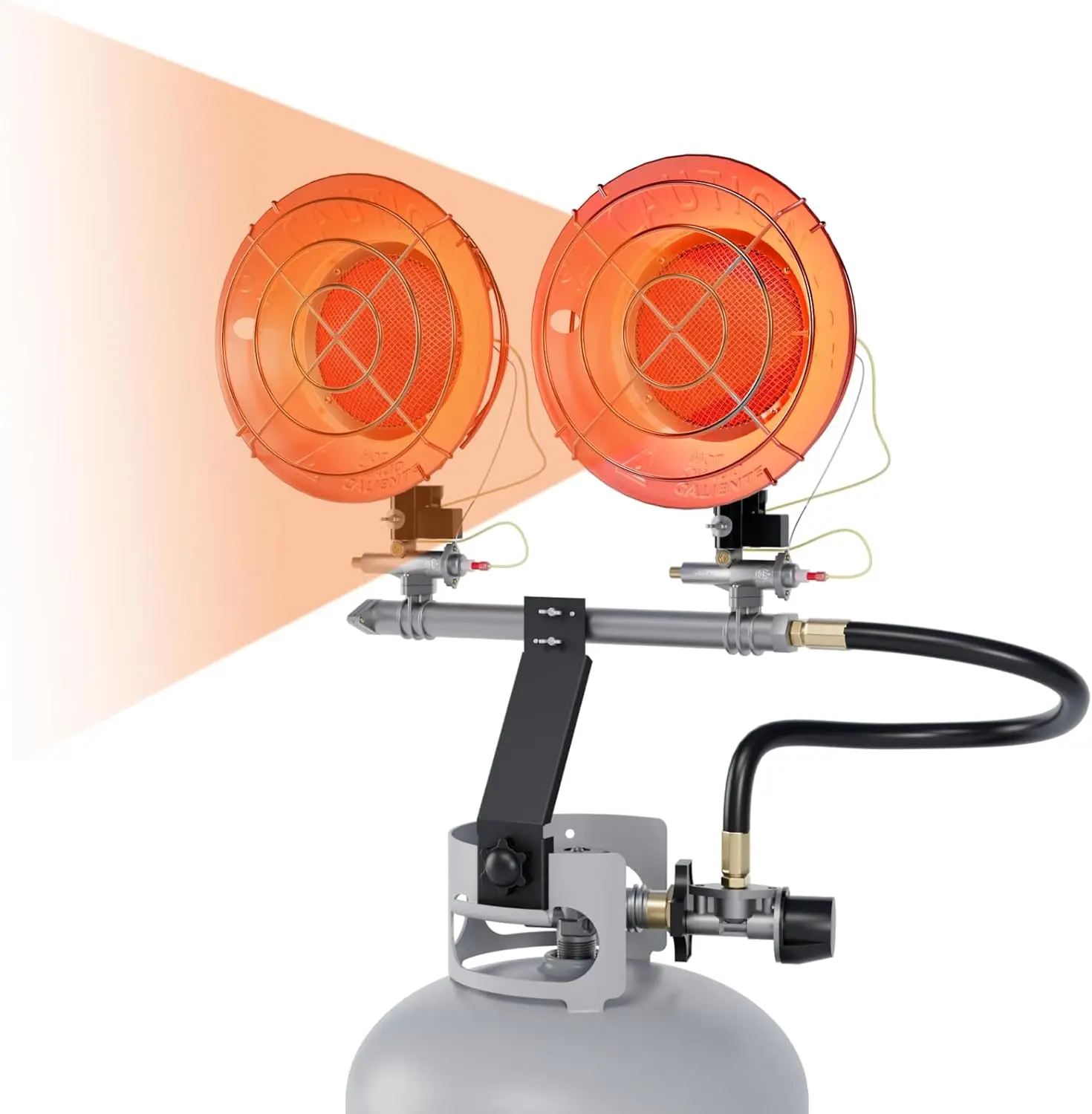 

Портативный уличный пропановый обогреватель с защитой от опрокидывания, 3 режима нагрева, до 30 000 БТЕ для патио и кемпинга