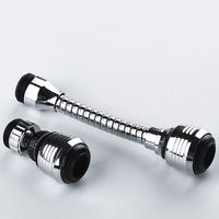 1Set Booster Nozzle Extender 360 Degree Faucet Anti Splash Head Universal Rotating Bubbler Dual Mode Water Saver Filter Nozzle