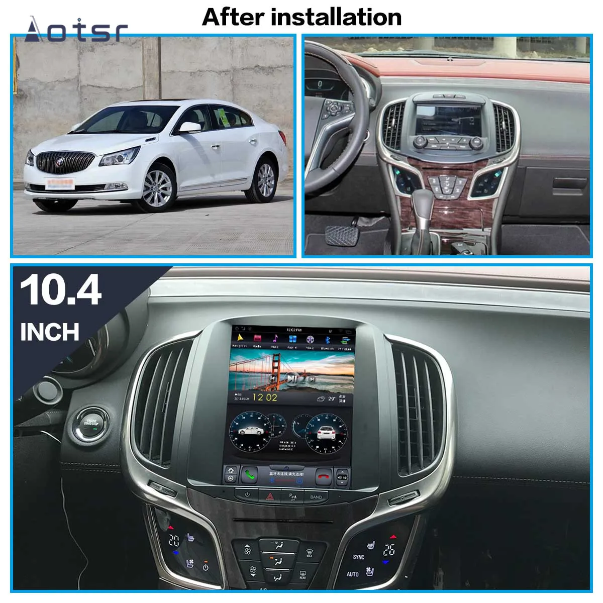 128GB For Buick Lacrosse 2015 PX6/G6 Carplay Android 11 Car Stereo Radio Multimedia Player GPS Navigation Auto Audio Head Unit