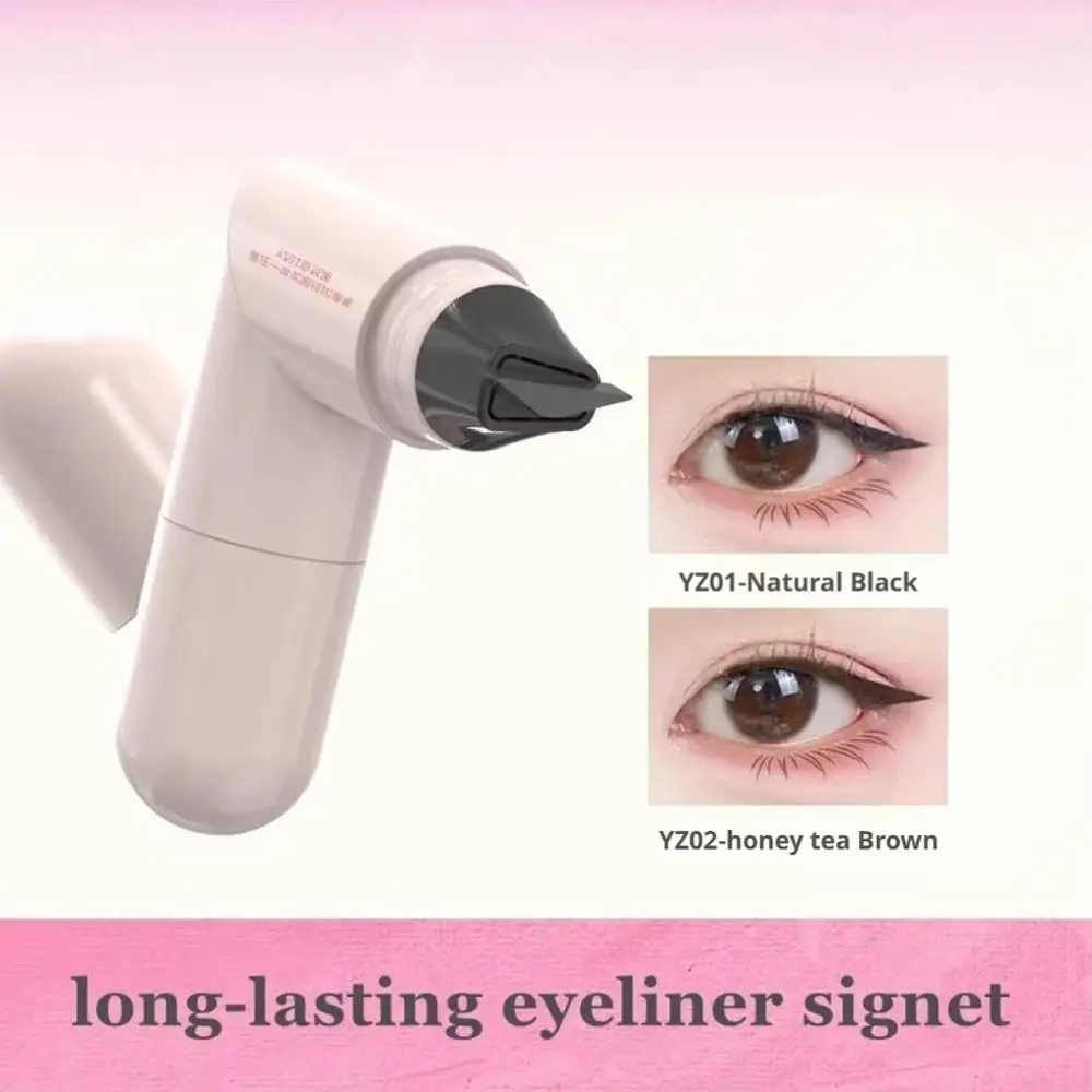 Geïntegreerde eyeliner-stempel Symmetrische nauwkeurige omtrekzegel Blijvende waterdichte vloeibare eyeliner-pen Verlengde oogstaartmake-up