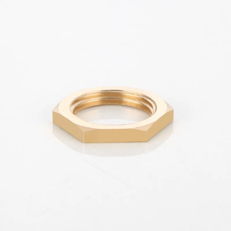 3/5/10Pcs Brass Hex Lock Nuts 1/8