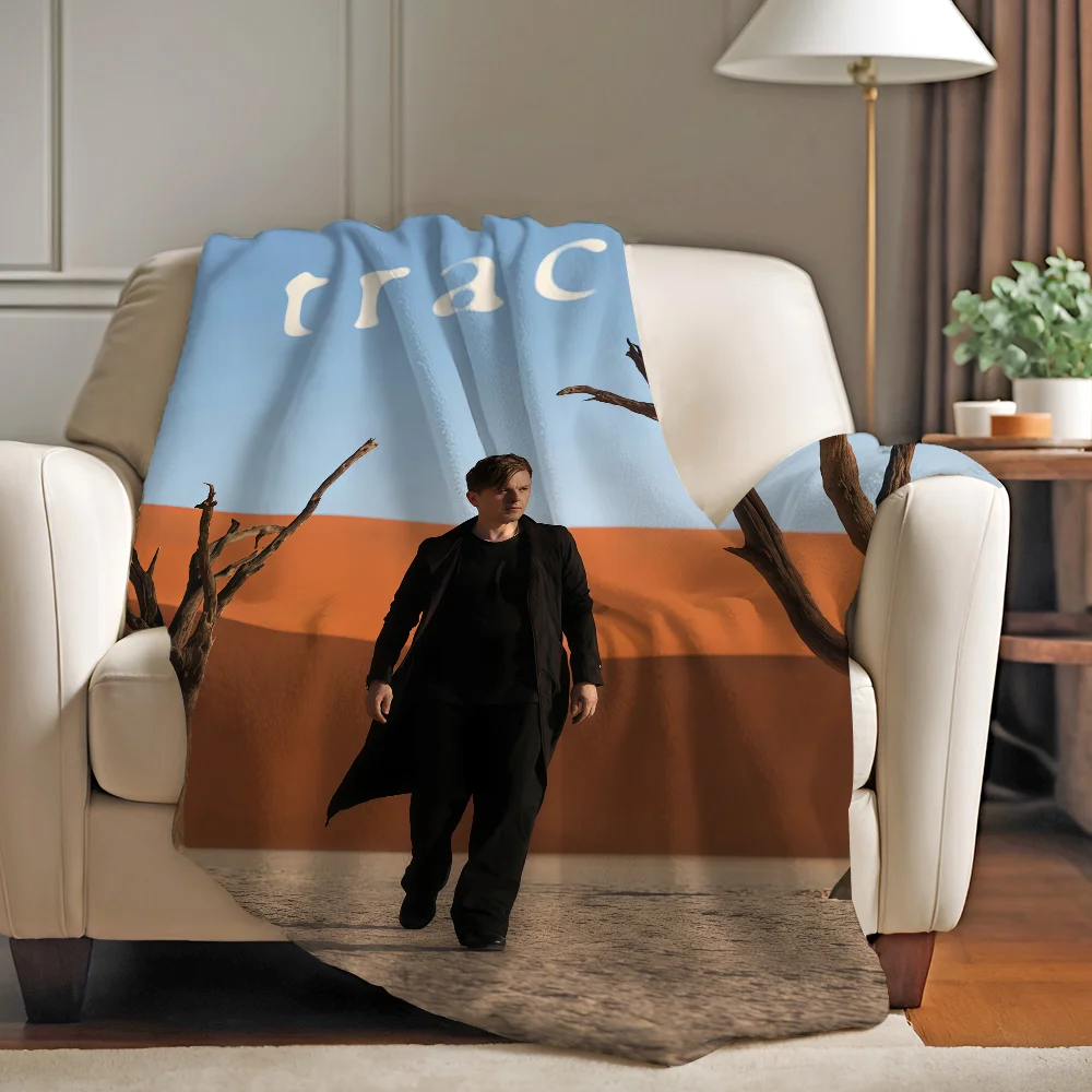 بطانية المغني مايكل باتريك كيلي دافئة وناعمة مناسبة لغرفة النوم وغرفة المعيشة والأريكة والسرير والمكتب والسفر والتخييم