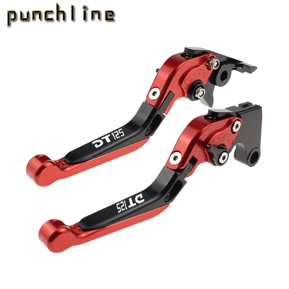 Fit For DT125 R DT125 RL DT125RL Motorcycle CNC Accessories Folding Extendable Brake Clutch Levers Adjustable Handler Set