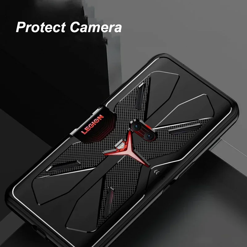 for Lenovo Legion Y70 Y90 2 Pro 5G Phone Duel Case Soft Silicone Shockproof Heat Dissipation Gaming Cover for Legion Duel Funda