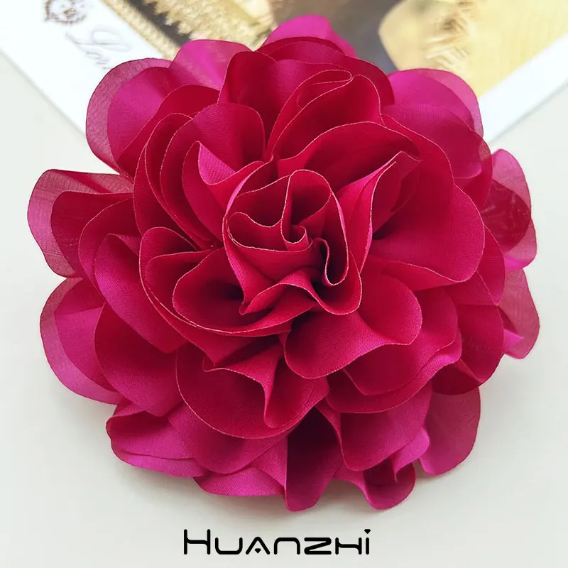 13cm Multi -layer Exaggerated Flower Brooch for Women Men Unisex Unique Suit Coat Sweater French Metal Pin Host Bust 2024 NEW