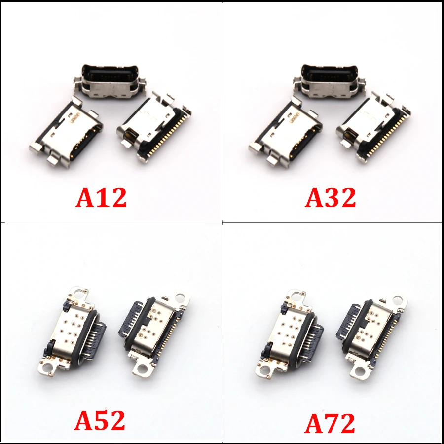 10Pcs Type C Charger USB Charging Port Dock Connector For Samsung Galaxy A12 A32 5G A52 A72 A02S A025F A01 Core A013F A02 A022F