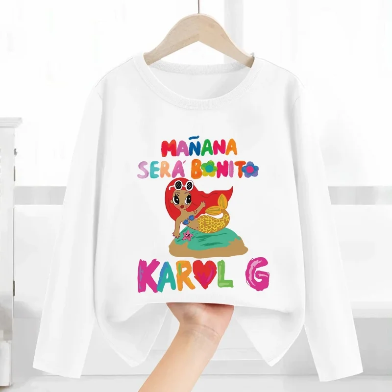 مانانا سيرا بونيتو كارول جي بيتشوتا طباعة موضة الاطفال تي شيرت ملابس الأطفال غير رسمية الخريف طفل الفتيان الفتيات تي شيرتات طويلة الأكمام #4