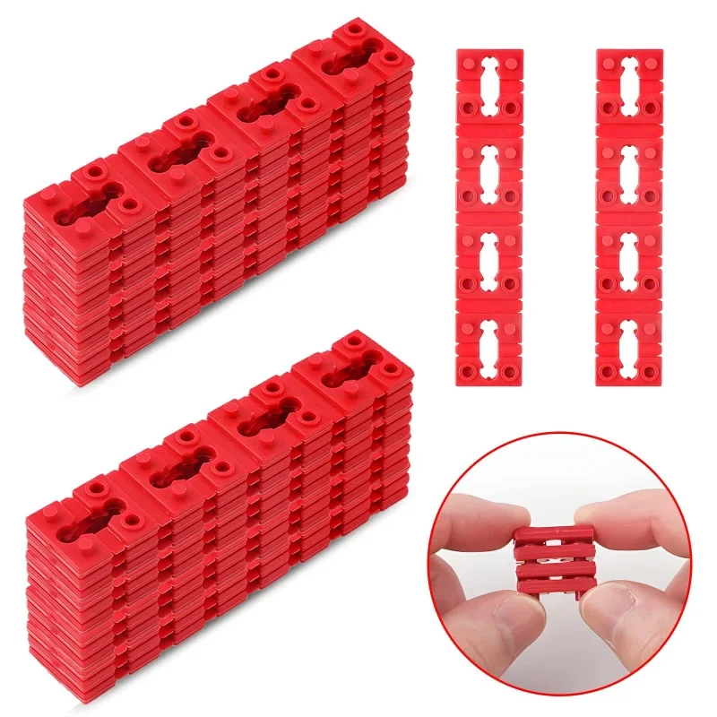 Red Electrical Outlet Spacers Fix Loose Plugs Wobbly Receptacles Shim Kit for Secure Switch Socket Installation