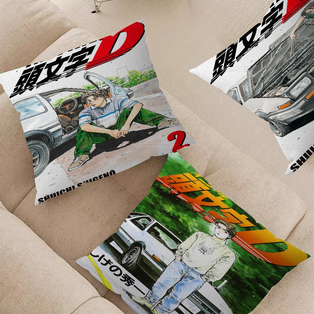 Initial D Cushion Cover Decorative Pillow Sofa Home Decor Case Pillow Cases