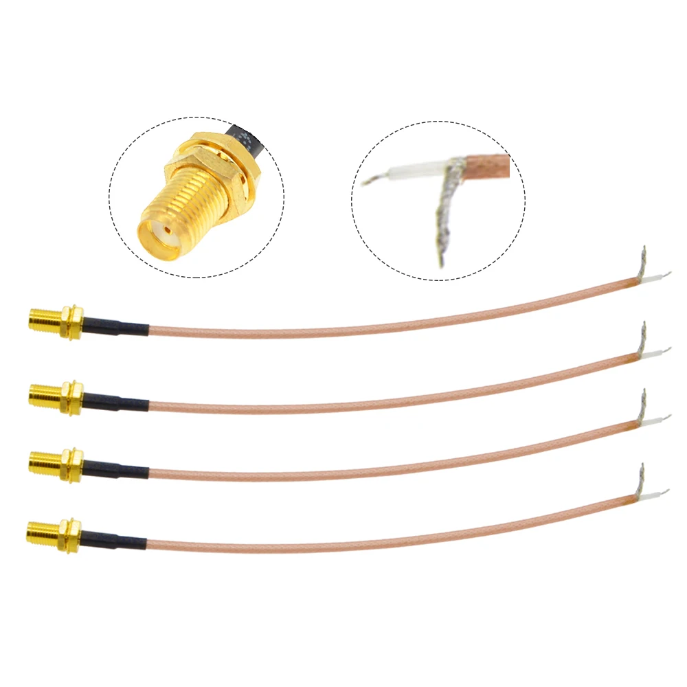 1pcs Single End SMA Female to PCB Solder Pigtail RG316 Cable for WIFI Wireless Router GPS GPRS Low Loss Jack Plug Wire Connector