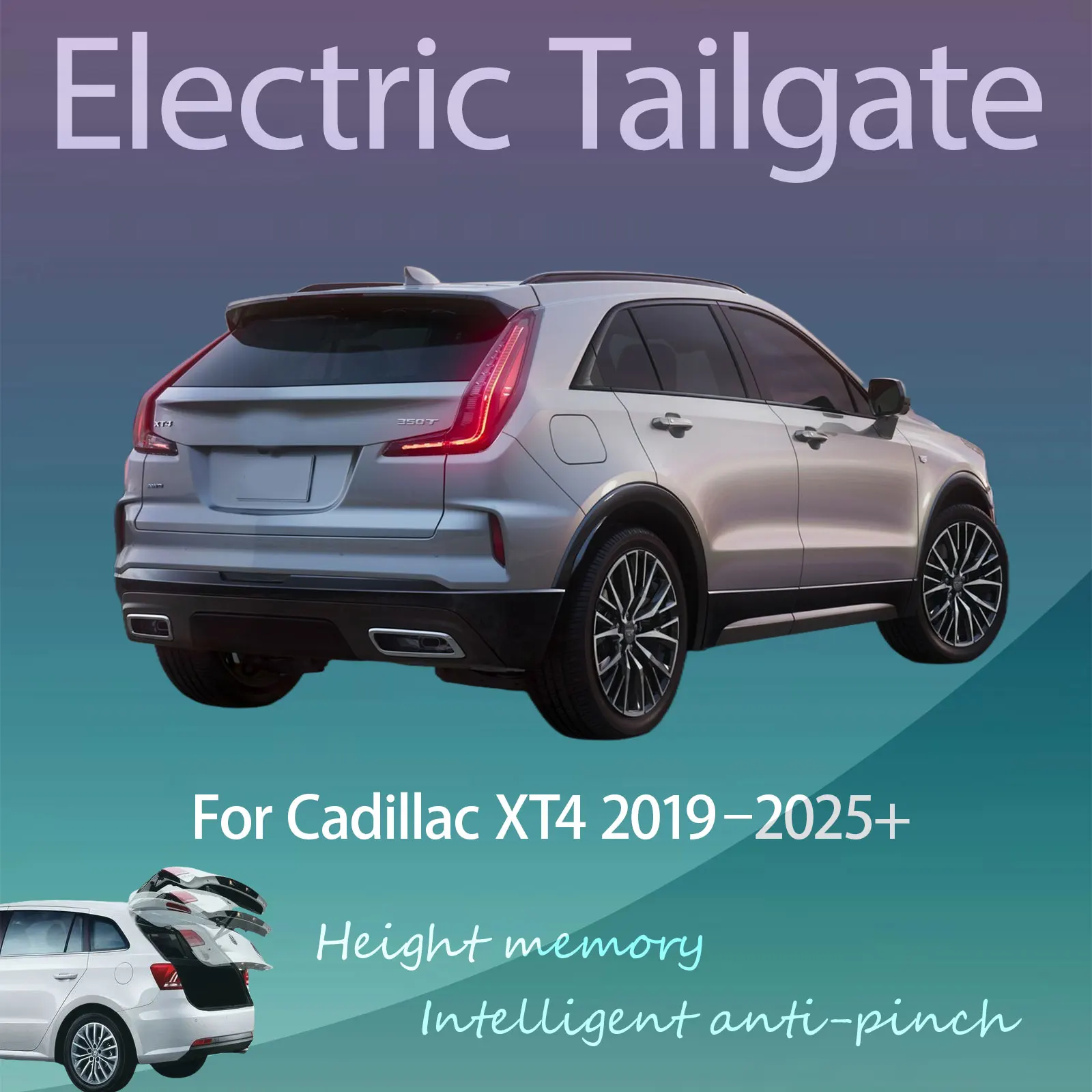 

For Cadillac XT4 2019–2025+ Electric Tailgate with Sensor Trunk Anti-pinch Memory Height Intelligent Operation
