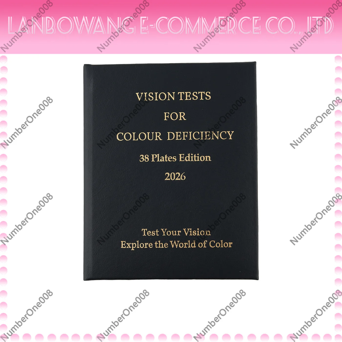 2026 New 5th Edition 38 Plates English Color Blindness Test Chart Optometry Color Vision Detector