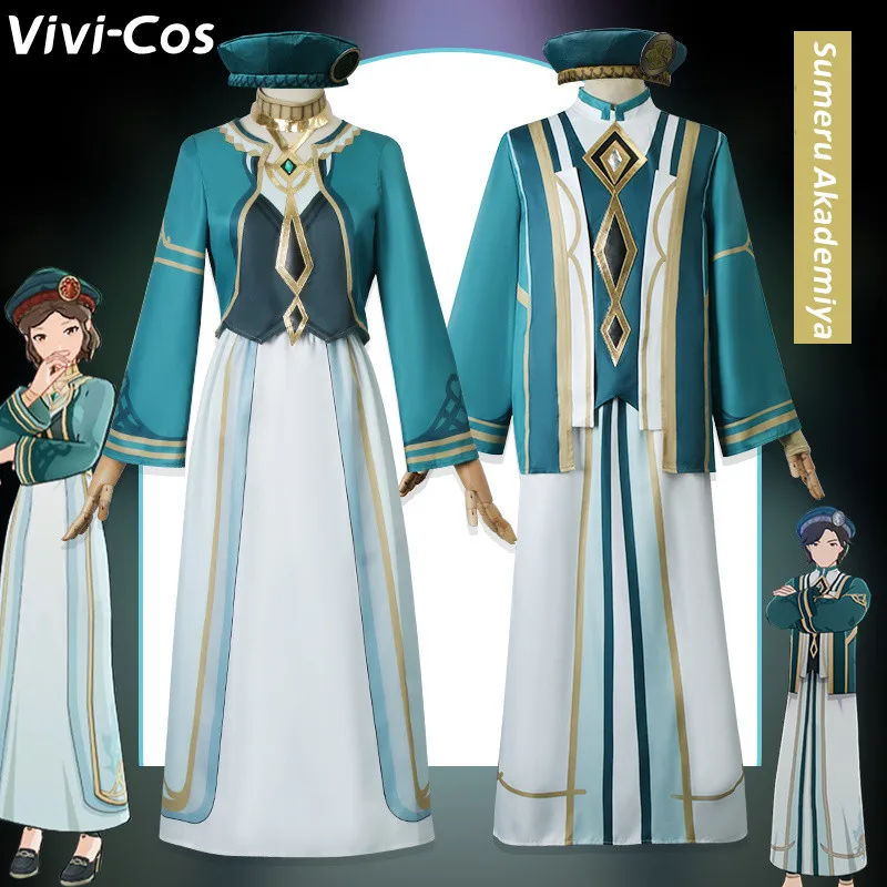 

Vivi-Cos Game Genshin Impact Sumeru Akademiya Members Cool Cosplay Unisex Costume Halloween Role Play Carnival Party New S-XXL