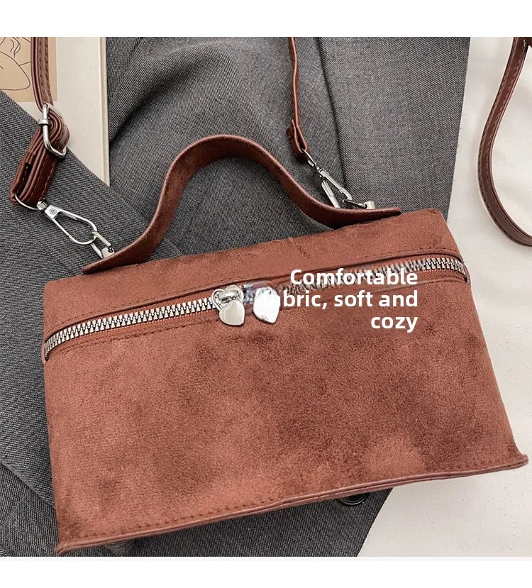 Trendige Damen-Handtasche, stilvolle Umhängetasche, Mini-Geldbörse, lässige Vintage-kleine quadratische Tasche für Ausflüge – Detail 6