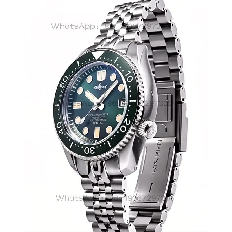 NH35 Movement Integrated Case Watch, Luminous Automatic Mechanical Movement Large Dial Men's Watch