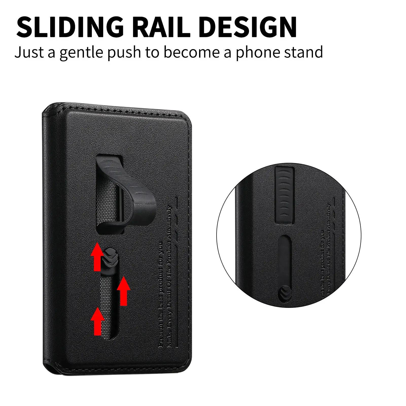 Starke magnetische Leder-Geldbörse mit verstecktem Ständer für Magsafe für iPhone 17 16 Pro Max 15 Plus 14 13 Kartenhalter-Taschenabdeckung – Detail 4