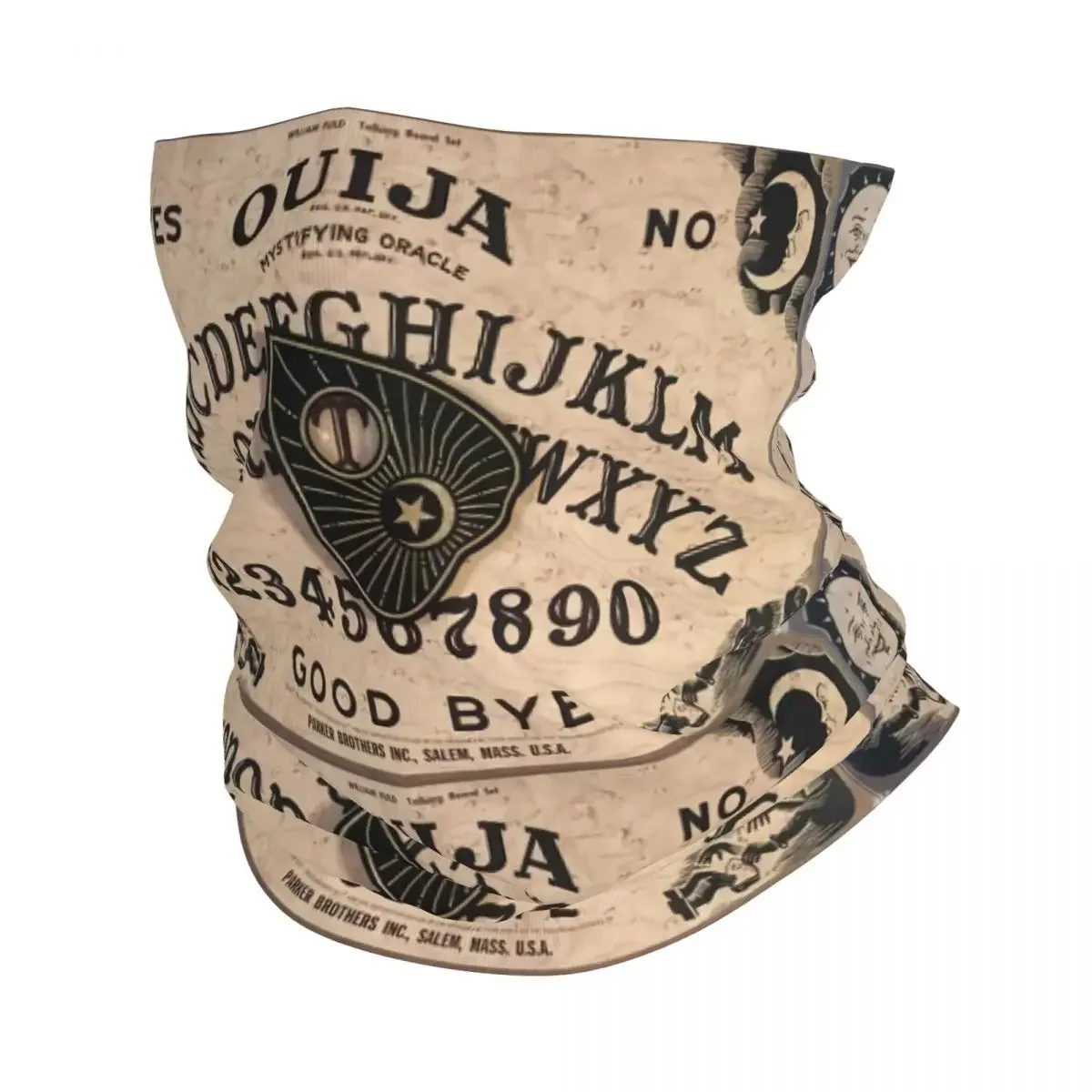 Ouija Board Neck Gaiter Women Men UV Face Shield Winter Halloween Death Divination Bandana Scarf for Cycling