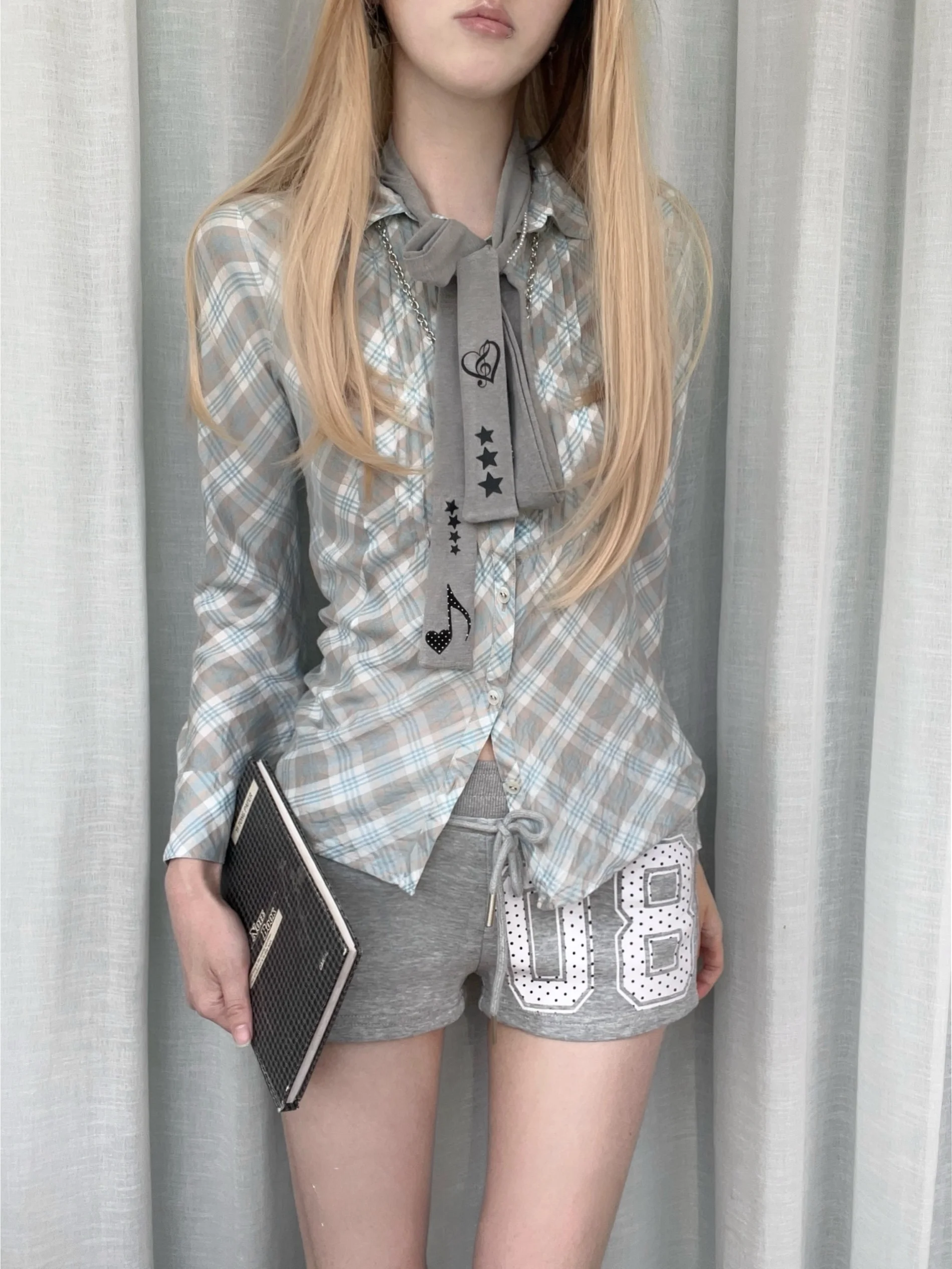 

Женские повседневные брюки Casper970 с ретро-принтом в горошек, универсальные, с низкой талией и завязками, для уличного стиля