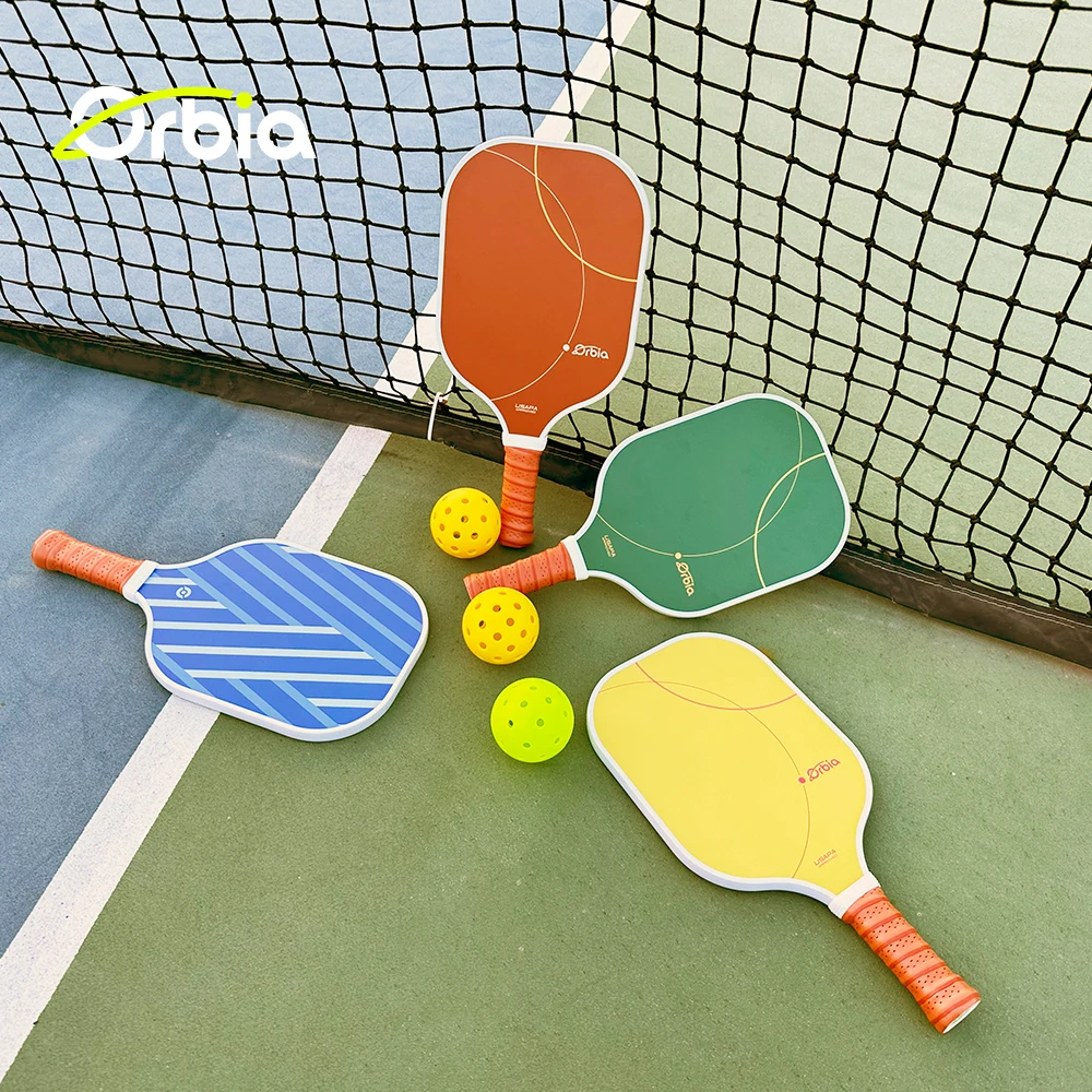 Orbia Sports Pickleball Paddles Set 2 Paddles 4 Pickleballs and Carry Net Bag USAPA Approved Glass Fiber Paddles