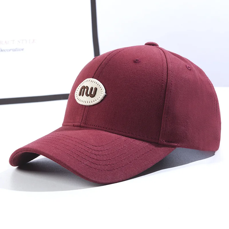 Hard Top Deep Crown Baseball Cap, Summer Korean Style Breathable Sun Protection Peaked Hat for Men Women