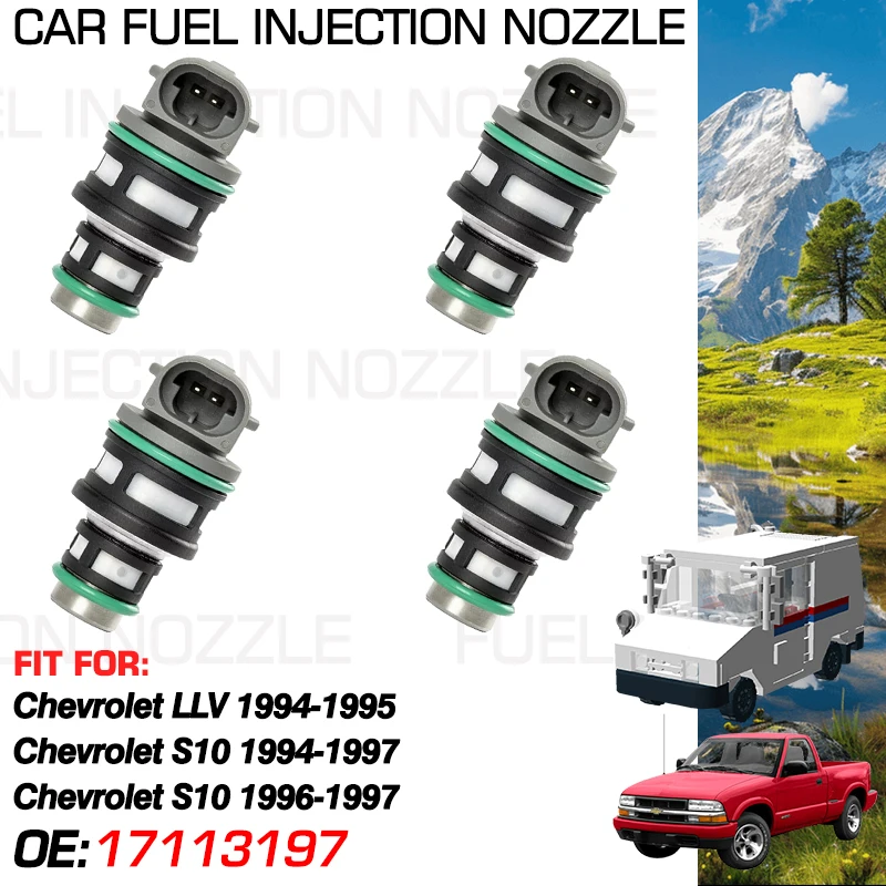 

1x Car Fuel Injectors Nozzle Injection for Chevrolet LLV 1994-1995 Chevrolet S10 1994-1997 Accessories 17091712 2621902 17113197