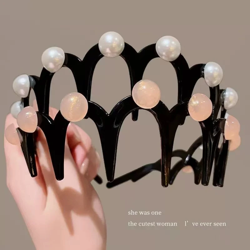 ربطة شعر مموجة، غسيل للوجه، مسننة، عصابة رأس غير قابلة للانزلاق، مزاج، دبوس شعر متعدد الاستخدامات، دبوس شعر، إكسسوار شعر جديد بسيط