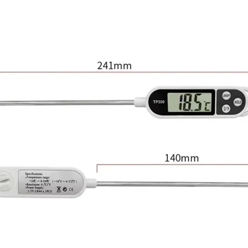 Termometro per alimenti portatile 1 pz TP300 Termometro da cucina digitale per la cottura della carne Sonda per alimenti BBQ Forno elettronico Utensili da cucina