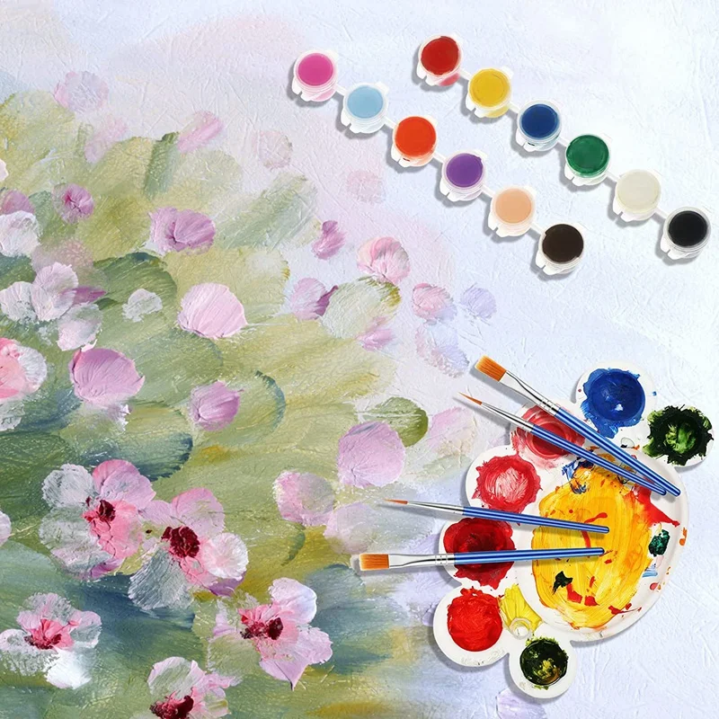 500 Stück Pinsel Bulk Flat Tip Pinsel feines Detail Acryl Pinsel